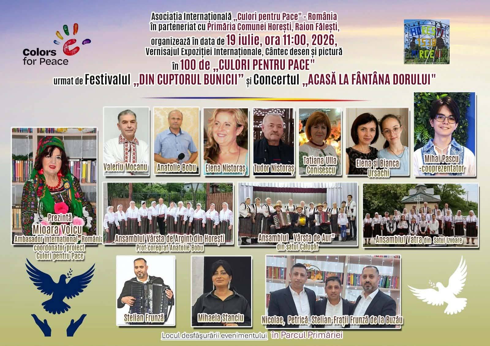 Expoziție Culturală Internațională la Horești 19.07.2026